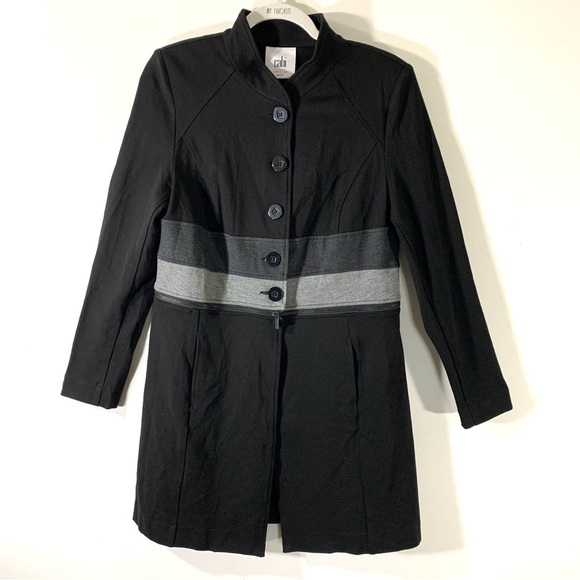 CAbi 3176 Convertible Zip Off Jacket Coat Black - Picture 2 of 15